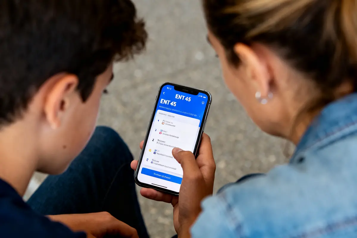 pexels-michal-pech-213601-757318 (1) Deux personnes regardent l'application ENT 45 sur un smartphone
